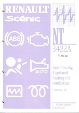 MANUAL DE DIAGNÓSTICO DE FALHAS DE AQUECIMENTO E VENTILAÇÃO REGULAMENTADO RENAULT CENIC Mk1 2001 comprar usado  Enviando para Brazil