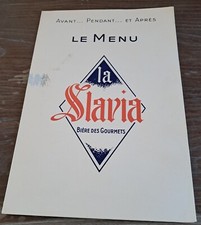 Menu biere slavia d'occasion  Coudekerque-Branche