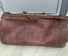 Bolsa de viagem vintage de couro antiga para médicos estojo desgastado comprar usado  Enviando para Brazil