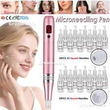 Réglable Nano Pen Anti-Aging Microneedle Roller Machine Outil de soin de la peau comprar usado  Enviando para Brazil