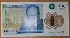 aa45 five pound note for sale aa45 five pound note for sale LEWES