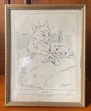 Framed louis wain for sale  CARDIFF