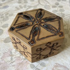Vintage wooden hexagon for sale  EASTBOURNE