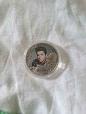 Moeda de meia coroa Elvis Presley Collectors Gibraltar 2021 na manga de colecionador comprar usado  Enviando para Brazil