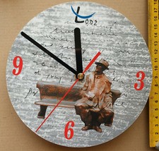 Lodz wall quartz clock Łódź Unique Gift Office Home Decoration Ławeczka Tuwima na sprzedaż  PL