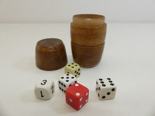 Vintage wooden dice for sale  SHEFFIELD
