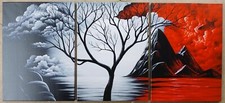 Triptych landscape painting for sale  San Antonio