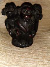 Wise monkeys figurine for sale  HUDDERSFIELD