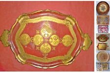Vassoio legno decorato usato  Cagliari