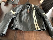 Leather motorcycle jacket for sale  ARDROSSAN
