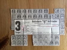 Reichskarte urlauber lebensmit gebraucht kaufen  Hamburg
