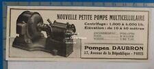 Daubron multicellular pump d'occasion  Expédié en Belgium