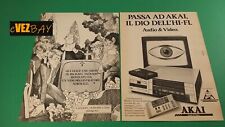 Pubblicità 1985 akai usato  Novellara