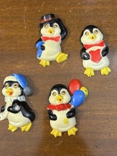 Conjunto de 4 ímãs de geladeira Penguin Pals vintage Googlie Eyes década de 1980 comprar usado  Enviando para Brazil