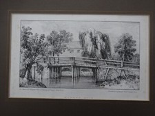 Original old print for sale  NORTH WALSHAM