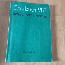 Chorbuch schütz bach gebraucht kaufen  Reinhardshagen