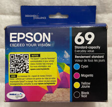 Conjunto de Tinta Epson 69 Preto Ciano Magenta Amarelo T069120-BCS Genuíno OEM Pacote a Granel comprar usado  Enviando para Brazil