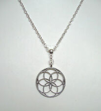 Usado, Pingente geométrico mandala flor de lótus 21" colar corrente - meditação ioga comprar usado  Enviando para Brazil