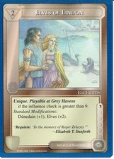MIDDLE EARTH BLUE BORDER PREMIER CARTÃO RARO ELFOS DE LINDON comprar usado  Enviando para Brazil