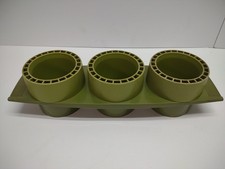 Plantador verde vintage Tuppercraft Tupperware Trio 3 vasos #732 para ervas e flores comprar usado Plantador verde vintage Tuppercraft Tupperware Trio 3 vasos #732 para ervas e flores comprar usado  Enviando para Brazil