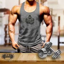 Colete músculos Gorila Roupas De Ginástica Musculação Treino Treinamento Mma Masculino Regata, usado comprar usado  Enviando para Brazil