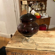Vintage amethyst glass for sale  LIVERPOOL