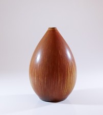 Vaso de cerâmica marrom em forma de gotejamento Carl-Harry Stålhane Rörstrand, vintage meados do século comprar usado  Enviando para Brazil