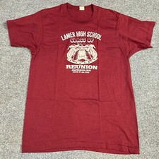 Camiseta Lanier High School M vermelha vintage classe de 1950 estrelas da tela de reunião comprar usado  Enviando para Brazil
