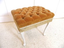 Vintage button seat for sale  BOURNE