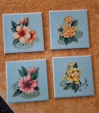 Tile floral art for sale  Mchenry
