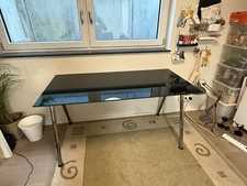 Schreibtisch 160x80 glastisch gebraucht kaufen  Offenbach am Main