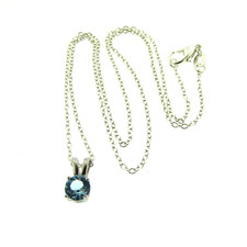 Blue crystal solitaire for sale  Seattle