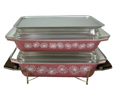 Pyrex pink daisy for sale  Crystal Falls