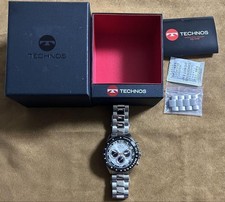 Usado, Technos relógio cronógrafo T6B97TE aço inoxidável 5 ATM à prova d'água usado N No8177 comprar usado  Enviando para Brazil
