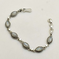 Pulseira étnica de pedra preciosa arco-íris pedra da lua 19 gms presente para mulheres AB 2540 comprar usado  Enviando para Brazil