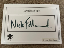 Nick folland signed for sale  ST. NEOTS