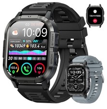 Smartwatch masculino rastreador fitness marca/resposta chamada militar - Novo caixa aberta comprar usado  Enviando para Brazil