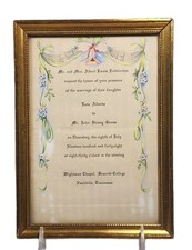 Anúncio de convite de casamento vintage 1948 com moldura profissional pronto para pendurar comprar usado  Enviando para Brazil