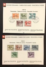 SZWAJCARIA 1950 XF Używany Sc # 4029-39, nadruk Biura Edukacji, 74 USD. (W58) na sprzedaż  Wysyłka do Poland