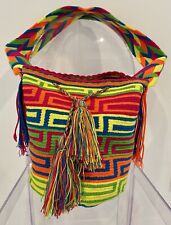 Wayuu Mochila Boho Bolsa Balde Colorida Colombiana comprar usado  Enviando para Brazil