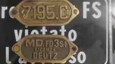 Targa ferrovie tedesche usato  Italia