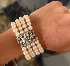 Bracciale perle vintage usato  Napoli