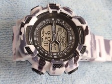 Relógio masculino digital quartzo camuflado branco vintage 260164105, usado comprar usado  Enviando para Brazil