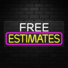 Free estimates neon d'occasion  Expédié en Belgium