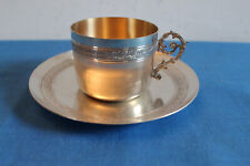 Tasse soucoupe metal d'occasion  Heudicourt