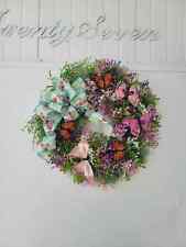 Upcycled butterfly wreath for sale  Port Saint Lucie