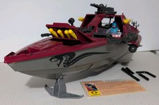 Vintage Cobra Hydrofoil Moray GI Joe 1986 Veículo Incompleto com Motorista e Cartão de Arquivo comprar usado  Enviando para Brazil
