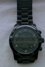 Usado, Relógio masculino Michael Kors MK8157 cronógrafo quartzo mostrador preto aço inoxidável comprar usado  Enviando para Brazil