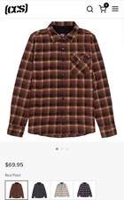 CCS vermelho xadrez flanela botão para cima algodão poliéster grande comprar usado CCS vermelho xadrez flanela botão para cima algodão poliéster grande comprar usado  Enviando para Brazil