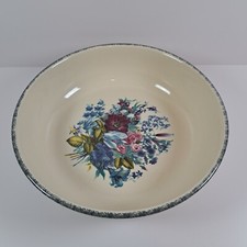 Tigela para servir festa em casa e jardim grés esplendor floral c2005 11-1/2" de largura, usado comprar usado  Enviando para Brazil